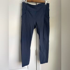 Lululemon Leggings Time to Sweat Crop 23” - Navy